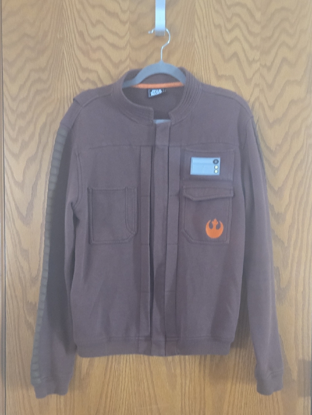 Disney Star Wars Jacket - Brown with Orange Rebel Logo